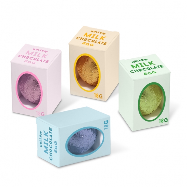 Easter – Eco Mini Egg Box – Hollow Chocolate Eggs – NEW