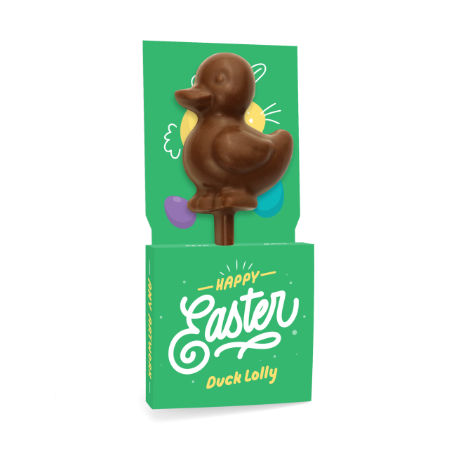 Easter – Eco Lolly Box – Milk Chocolate³ – Duck Lolly